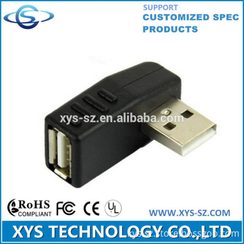 90 degree usb am to af adapter